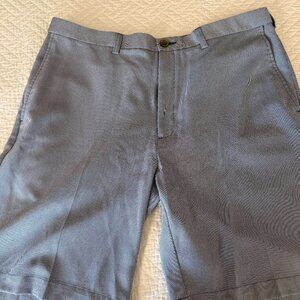 Haggar Cool 18 Pro Shorts – Size 38 – Blue & White Checkered – Great Condition